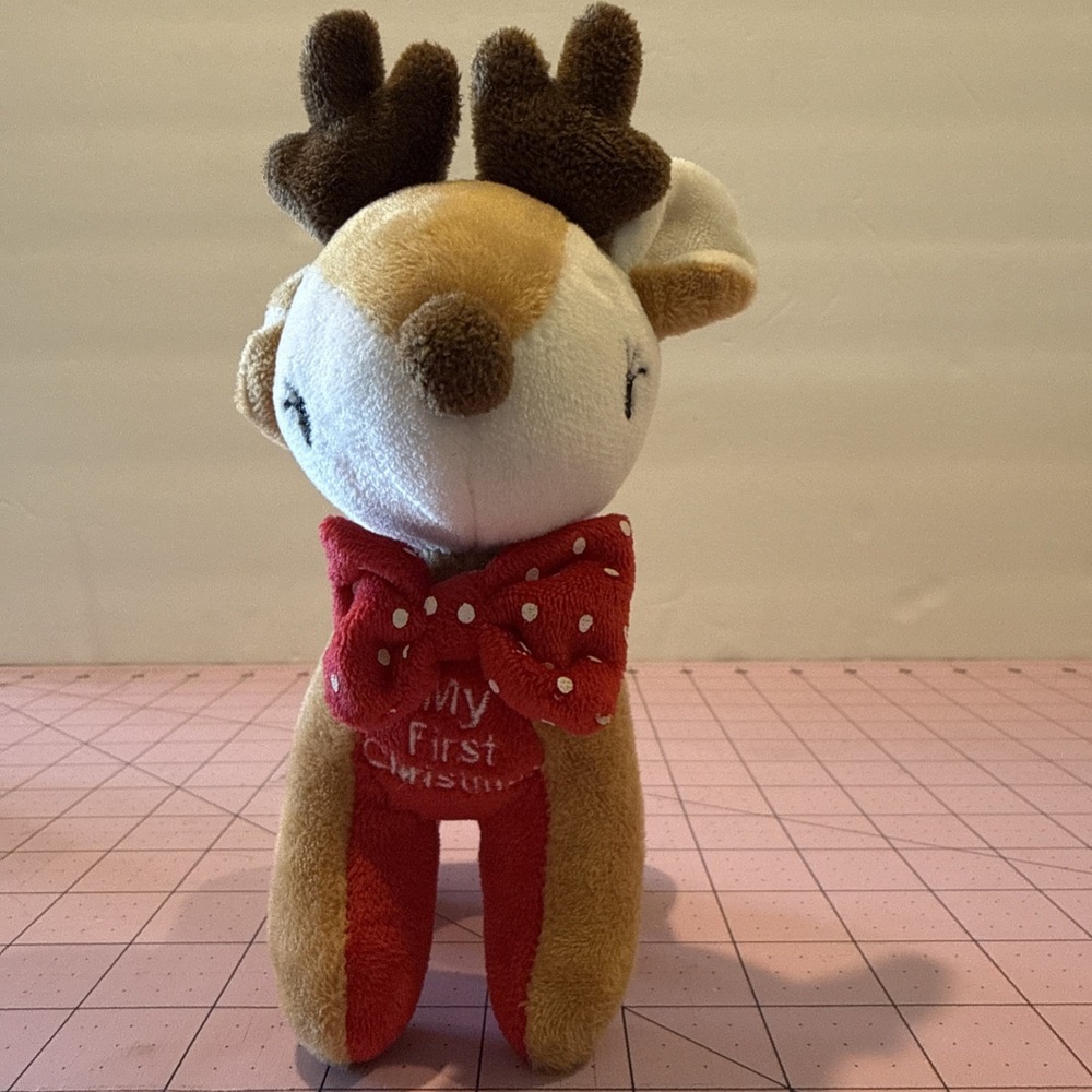 My 1st‎ Reindeer Holiday Christmas Plush Infant Toy 7"